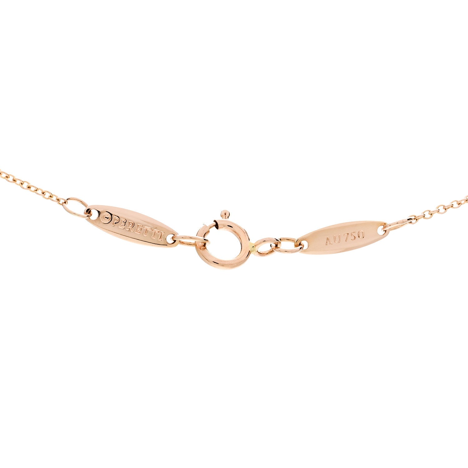 Tiffany 18K Rose Gold 6.5mm Elsa Peretti Bean Pendant Necklace 4 of 6