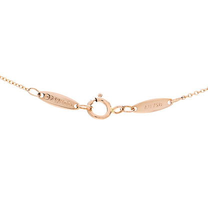 Tiffany 18K Rose Gold 6.5mm Elsa Peretti Bean Pendant Necklace 4 of 6