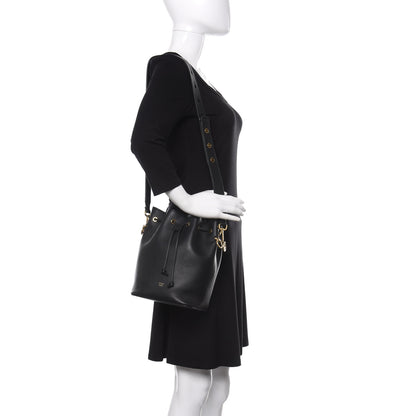 Fendi Vitello Grace Matte F is Fendi Grande Mon Tresor Bucket Bag Black 2 of 11