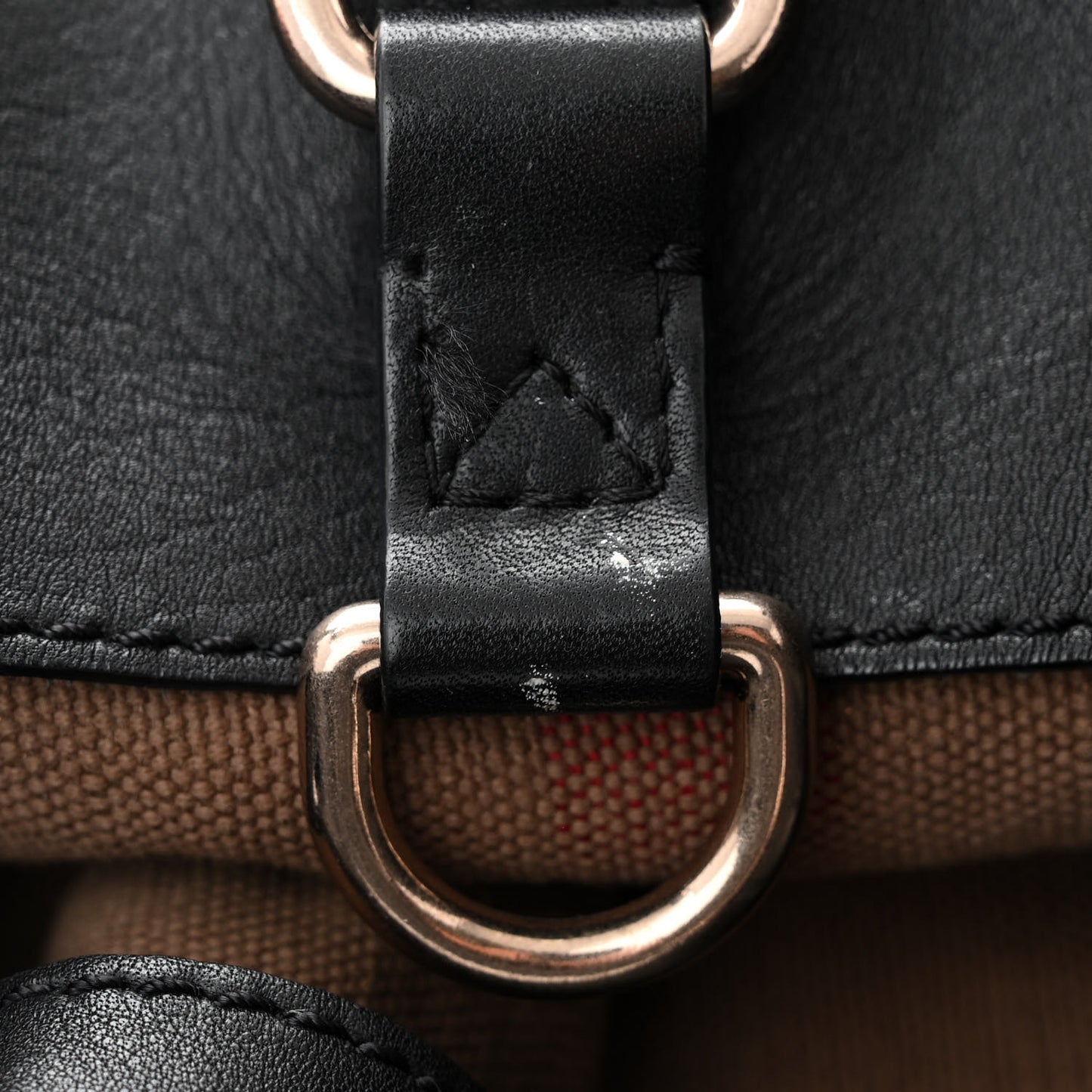 Canvas Mega Check Medium Ashby Hobo Black