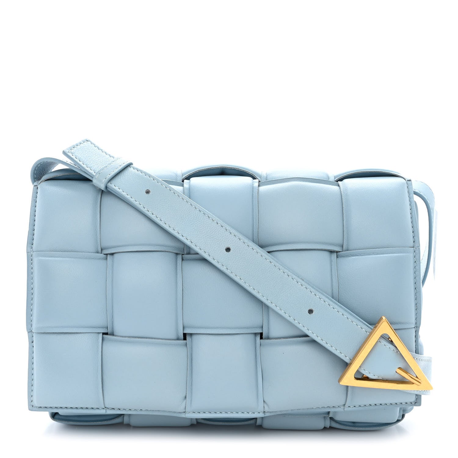Bottega Veneta Nappa Maxi Intreccio Padded Cassette Crossbody Bag Ice 1 of 10
