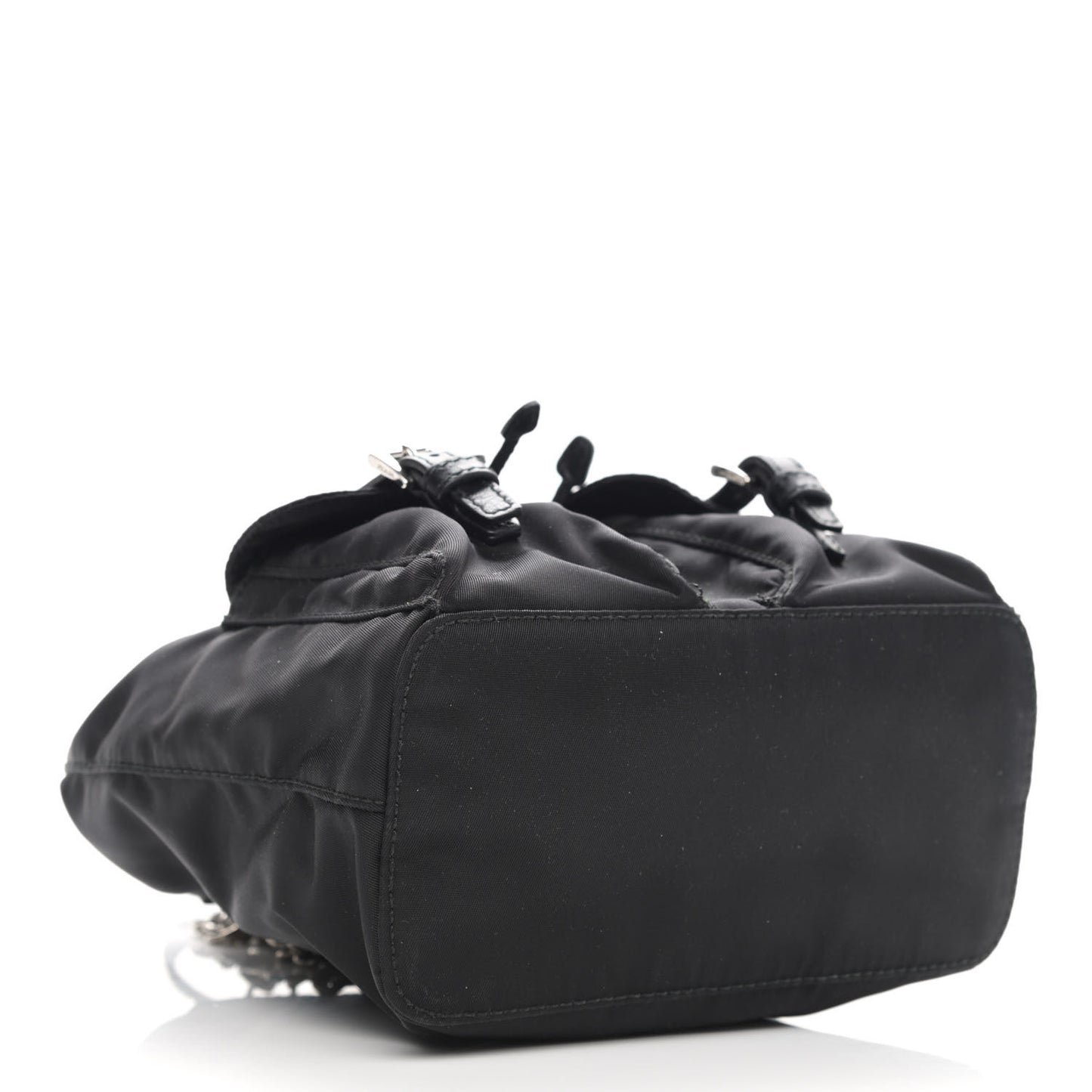 Nylon Vela Mini Crossbody Backpack Black