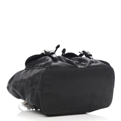 Prada Nylon Vela Mini Crossbody Backpack Black 4 of 10