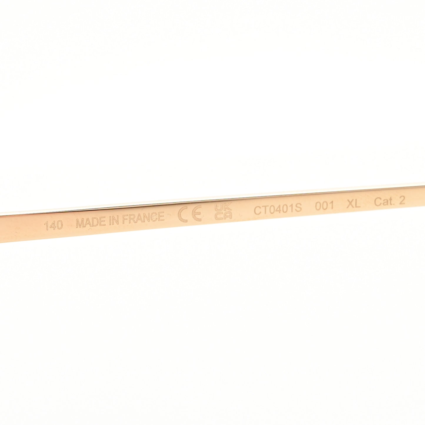 Metal Double C Squared Sunglasses CT0401S Gold