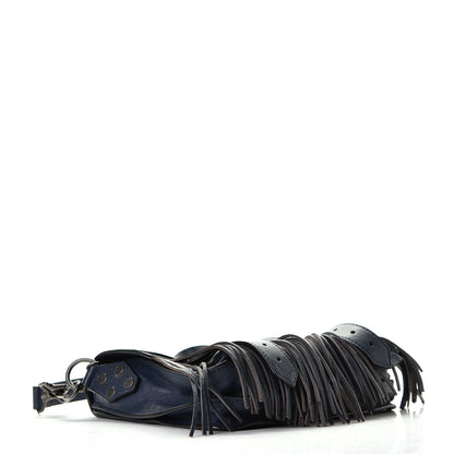 Proenza Schouler Lambskin Fringe PS1 Crossbody Pouch Midnight 3 of 4