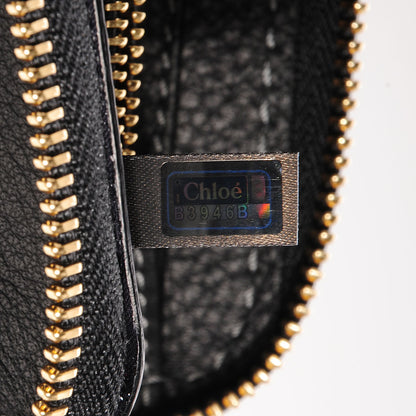 Chloe Grained Calfskin Marcie Long Zip Around Wallet Black 6 of 6