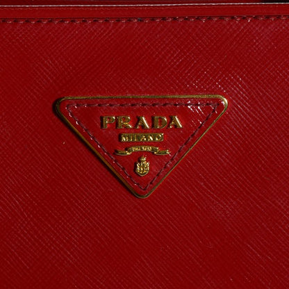 Prada Saffiano Vernice Open Promenade Tote Rosso 6 of 18
