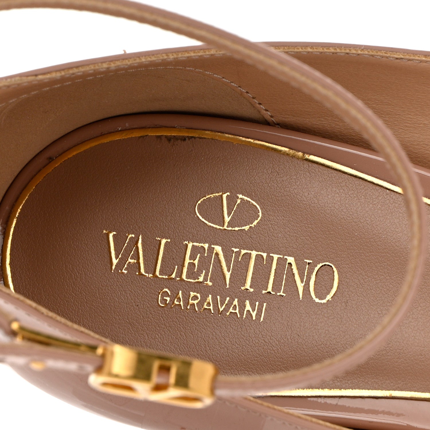 Valentino Garavani Patent Tan-Go 50/120mm Platform Pumps 40 Rose Cannelle 7 of 16