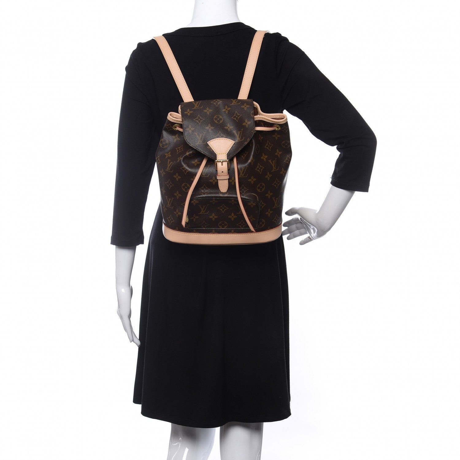 Louis Vuitton Monogram Montsouris MM Backpack 2 of 9