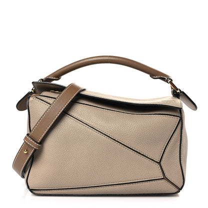 Loewe Grained Calfskin Small Puzzle Bag Sand Mink 1 of 8