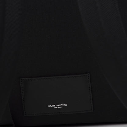 Saint Laurent Wool Tartan City Backpack Red Black 8 of 10