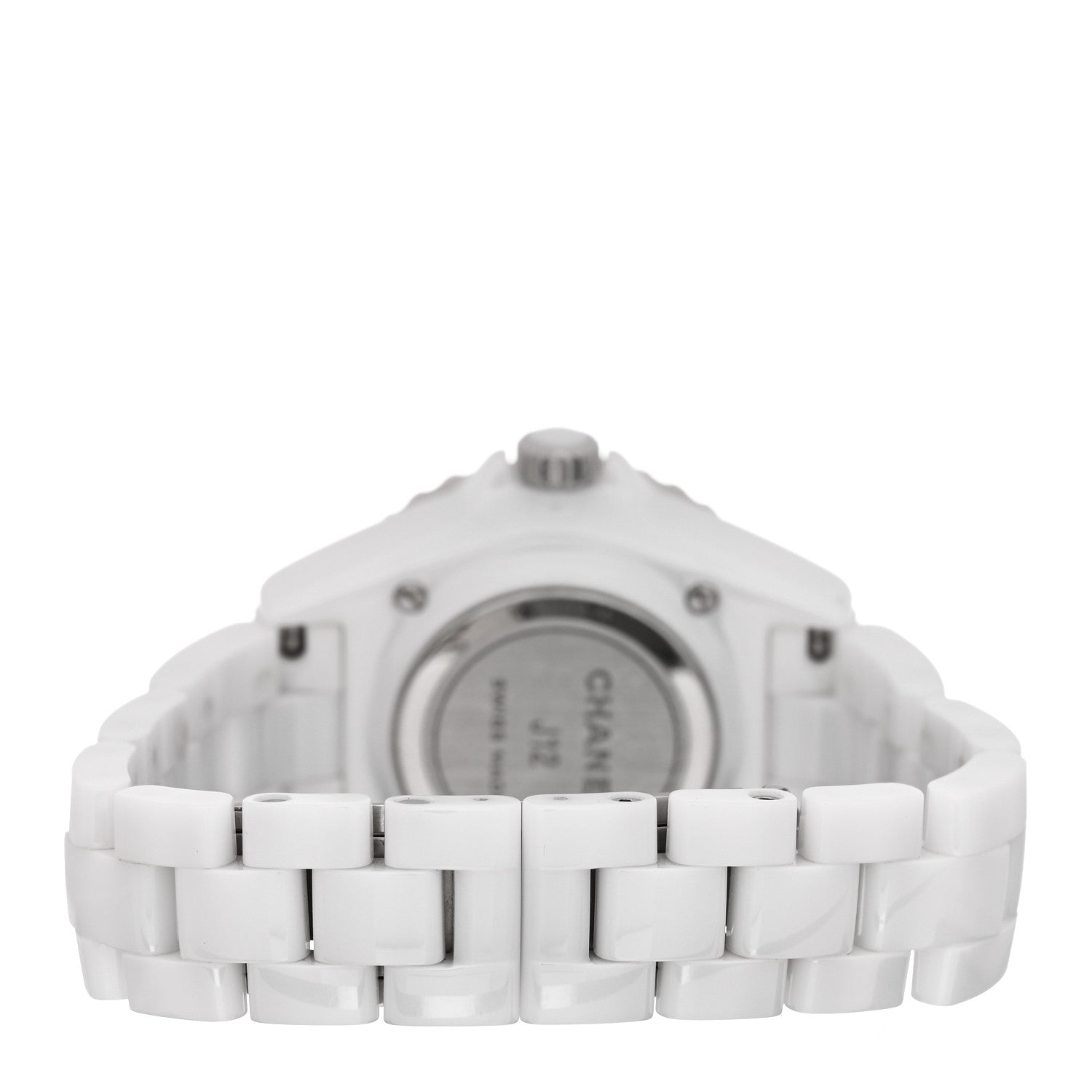 Chanel Stainless Steel Ceramic 33mm J12 Phantom Quartz Watch White 3 of 4