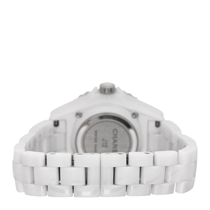 Chanel Stainless Steel Ceramic 33mm J12 Phantom Quartz Watch White 3 of 4