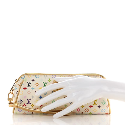 Louis Vuitton Monogram Multicolor Kate Clutch White 2 of 11