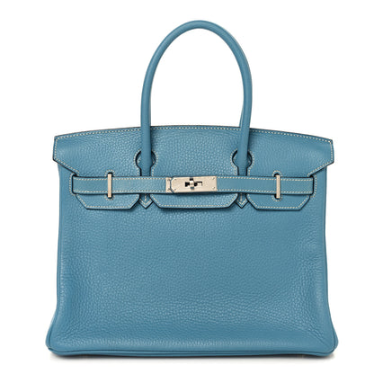 Hermes Togo Birkin 30 Blue Jean 1 of 15