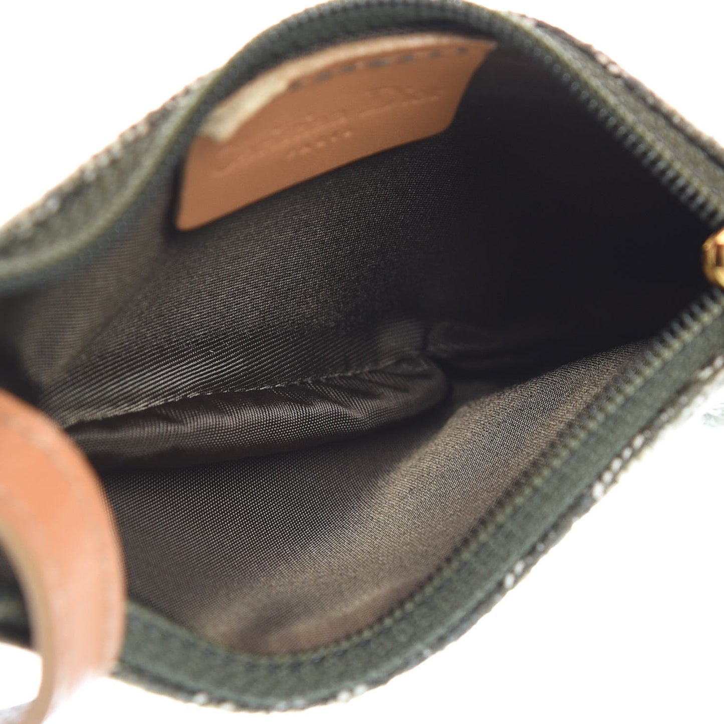 Monogram Saddle Coin Purse Green