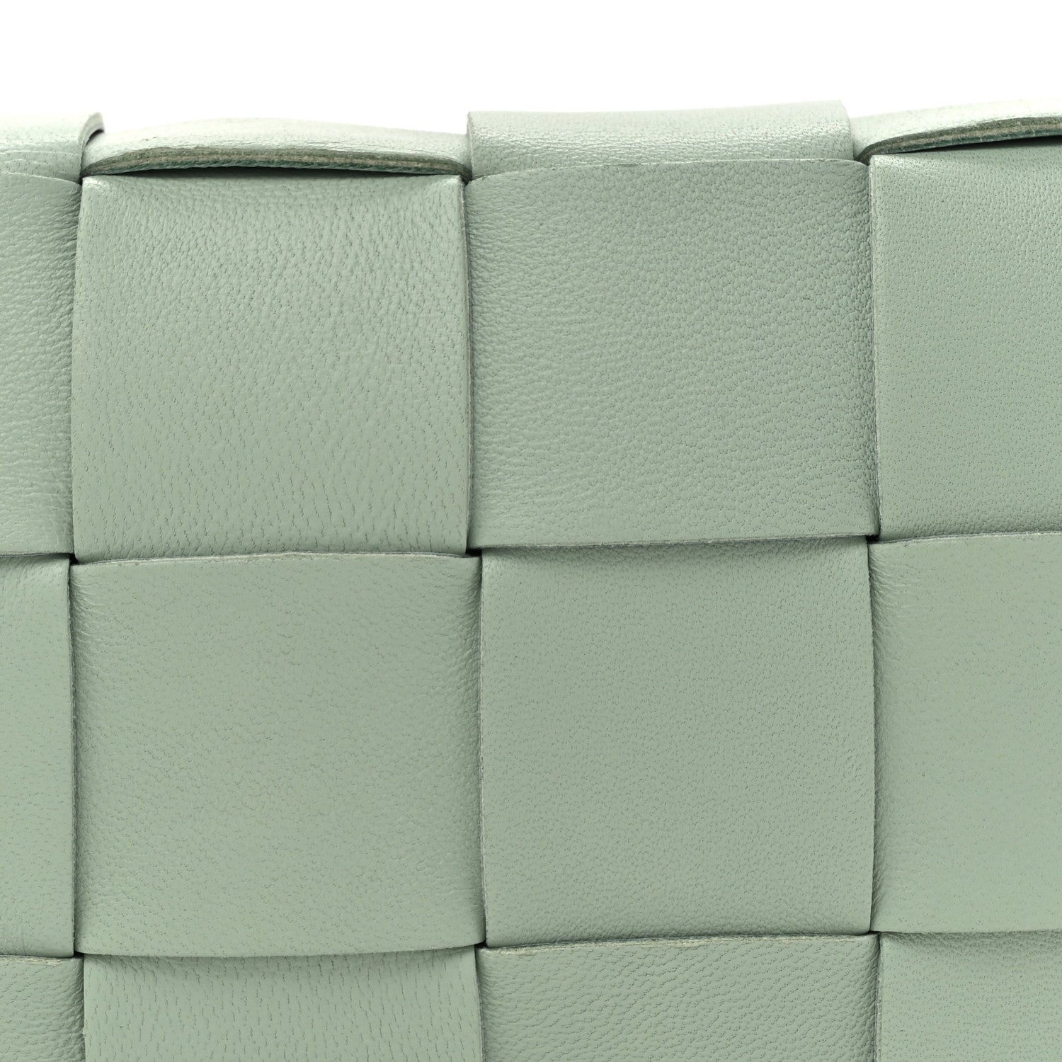 Bottega Veneta Lambskin Maxi Intreccio Small Cassette Crossbody Bag New Sauge 8 of 12