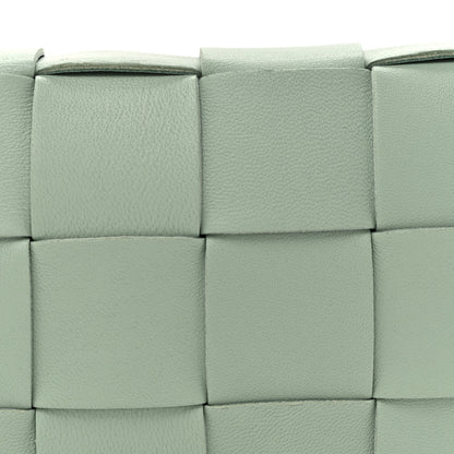 Bottega Veneta Lambskin Maxi Intreccio Small Cassette Crossbody Bag New Sauge 8 of 12