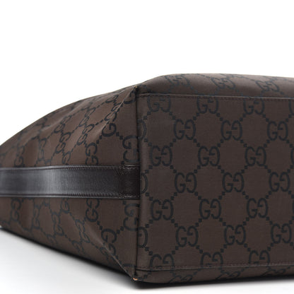 Gucci Nylon Monogram Hobo Dark Brown 8 of 10