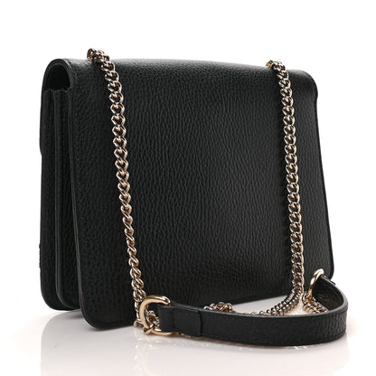 Gucci Dollar Calfskin Small Interlocking G Shoulder Bag Black 3 of 10