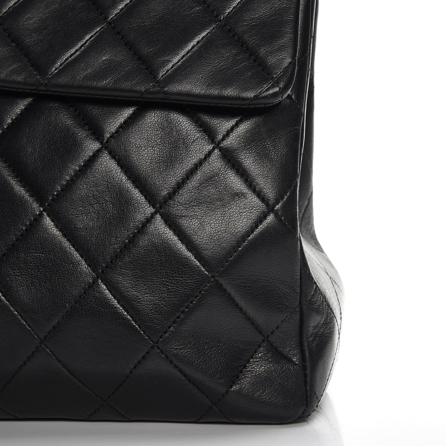 Lambskin XL Jumbo Flap Black