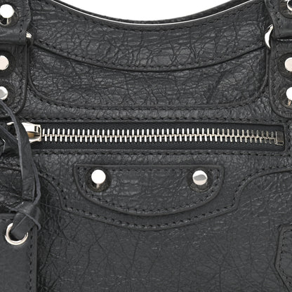 Balenciaga Agneau Classic Silver Hardware Mini City Gris Fossile 8 of 10