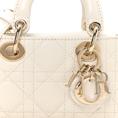 Christian Dior Lambskin Cannage Micro Lady D-Joy Latte 8 of 10
