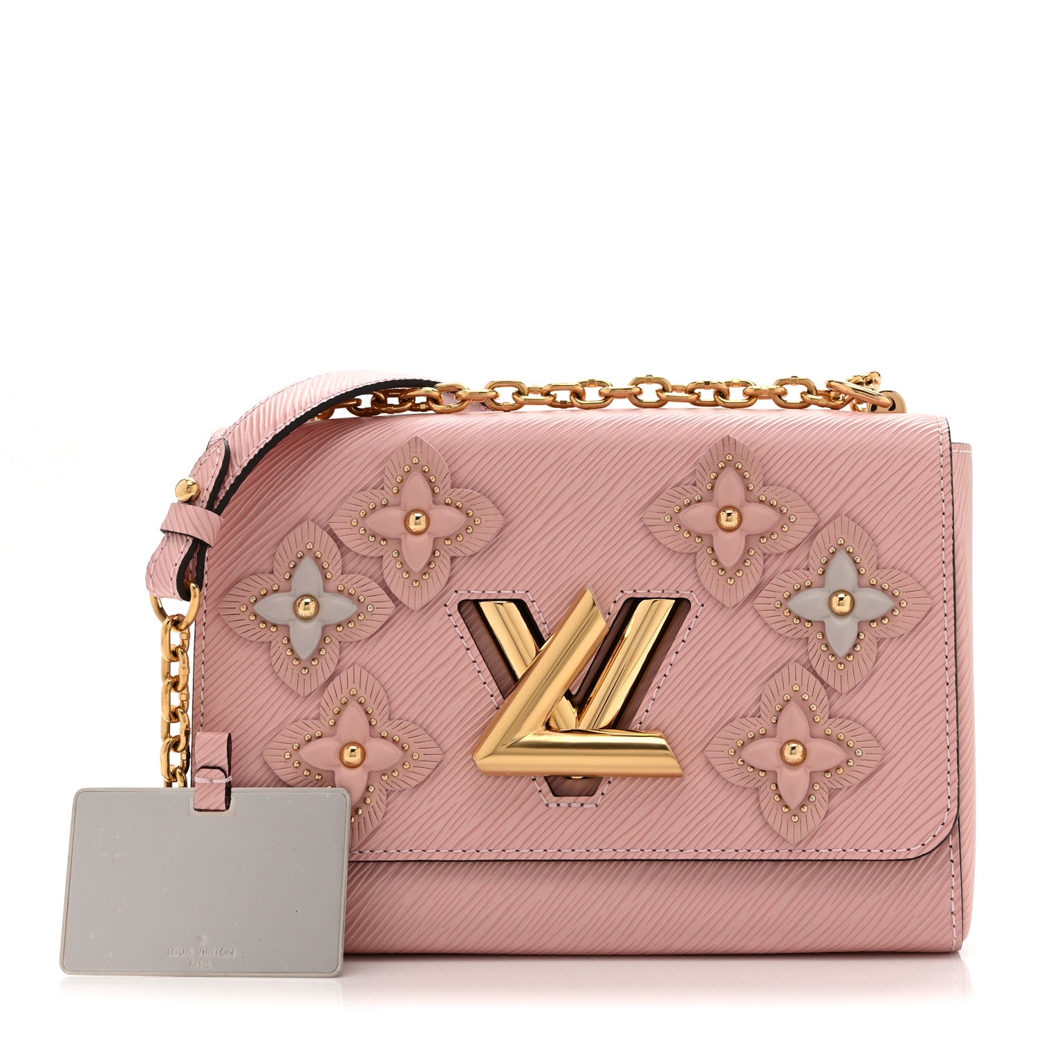 Louis Vuitton Epi Couture’s Flower Twist Shoulder Bag MM Rose Ballerine 3 of 11