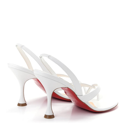 Christian Louboutin Kid Taralita 85 Thong Sandals 37 White 4 of 10