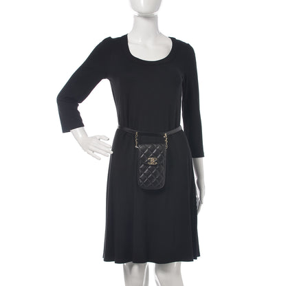 Chanel Lambskin Quilted Belt You Can Waist Bag Black 2 of 12