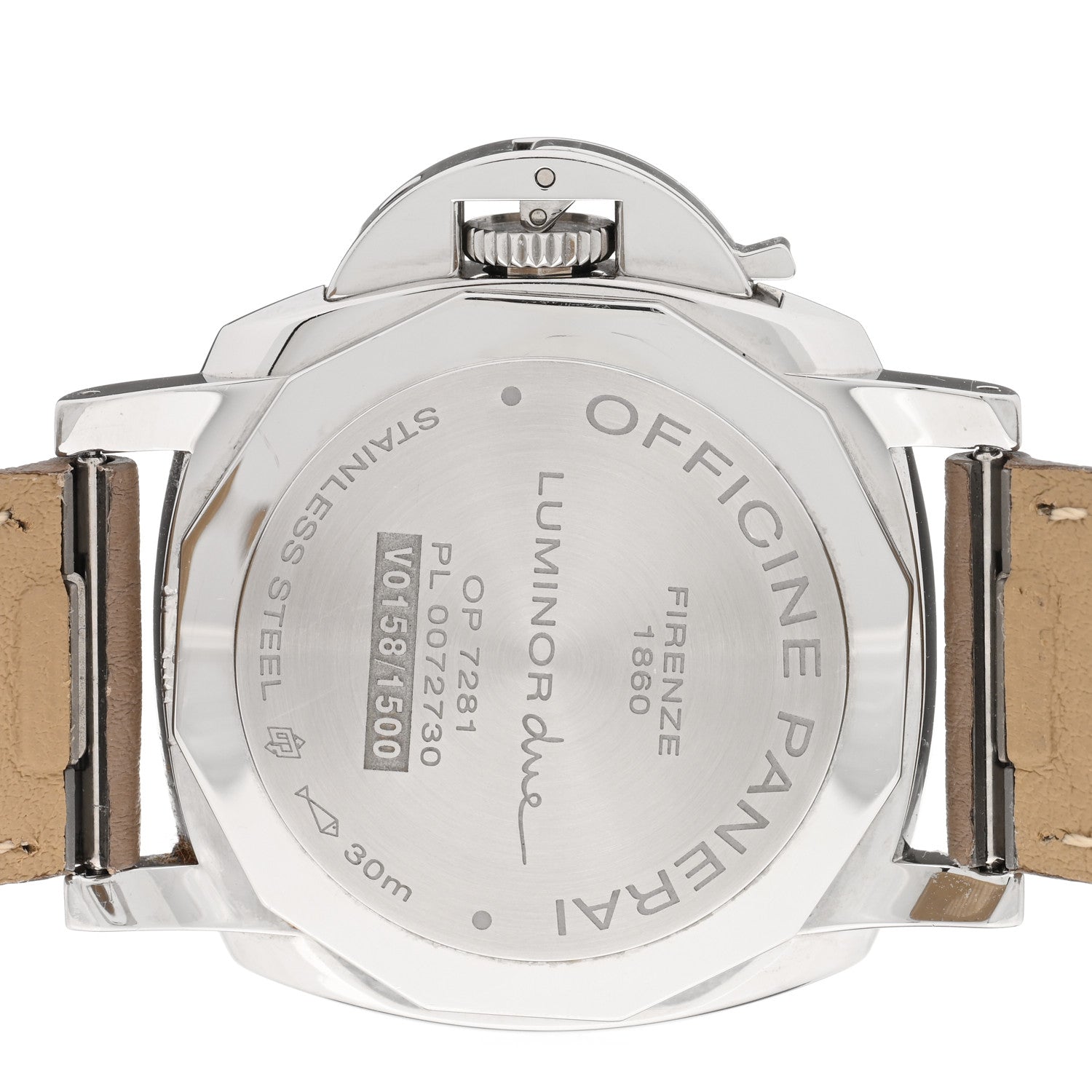 Panerai Stainless Steel Calfskin 38mm Luminor Piccolo Due Automatic Watch PAM01043 4 of 5