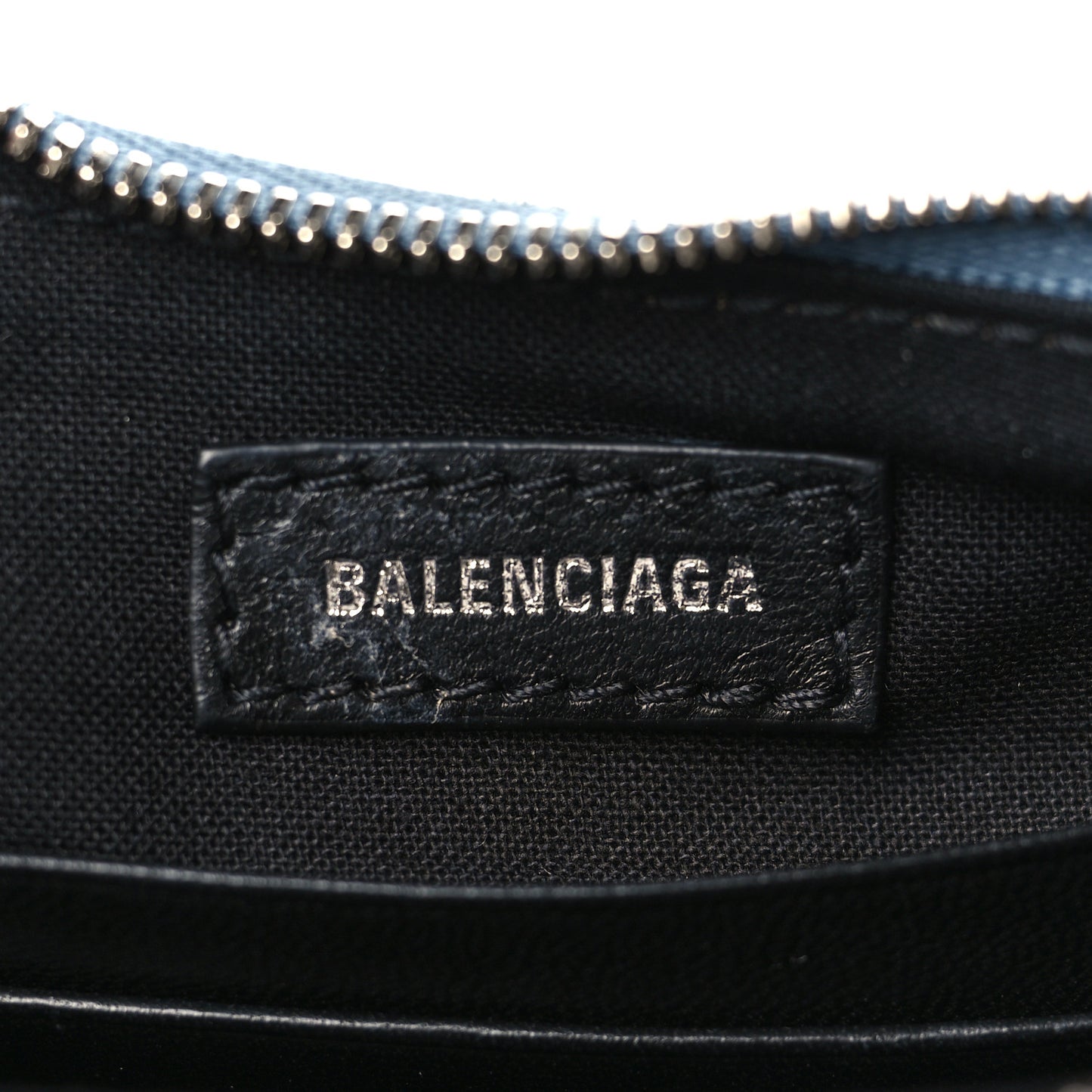 Bleached Denim BB Monogram Le Cagole Mini Purse With Chain Blue