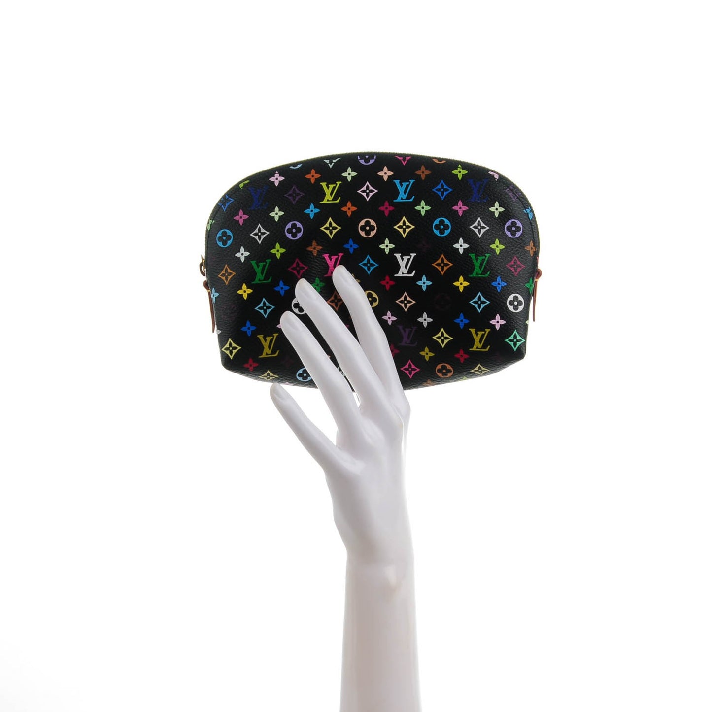Monogram Multicolor Cosmetic Pouch Black Grenade