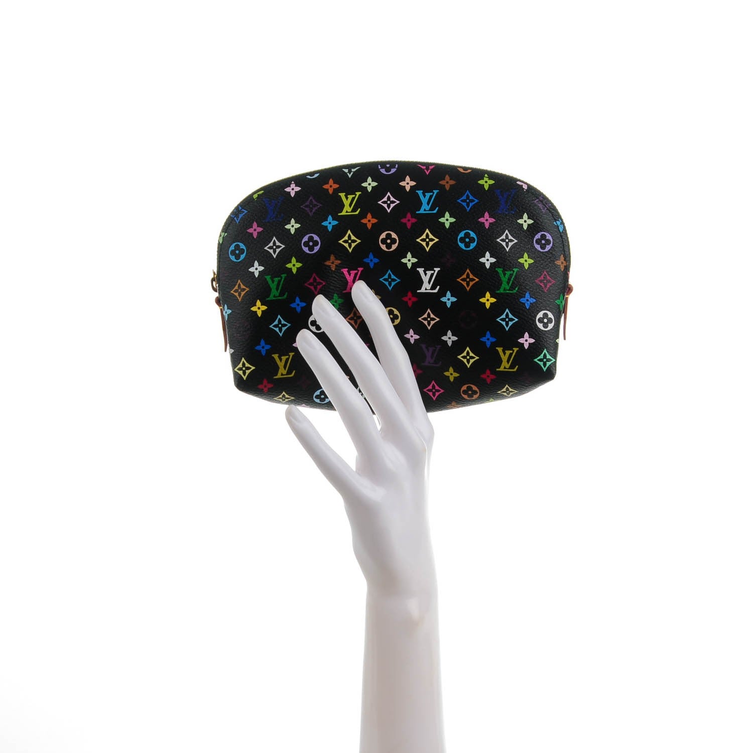 Louis Vuitton Monogram Multicolor Cosmetic Pouch Black Grenade 2 of 7