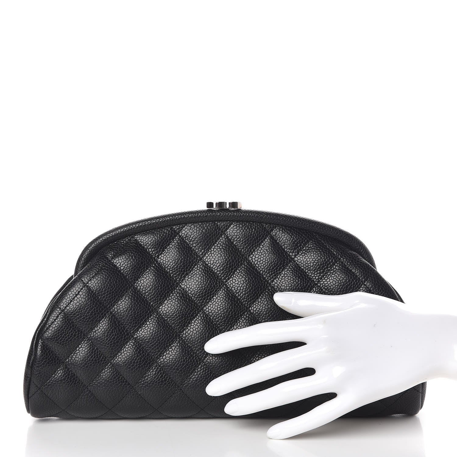 Chanel Caviar Quilted Timeless Clutch Black 2 of 8