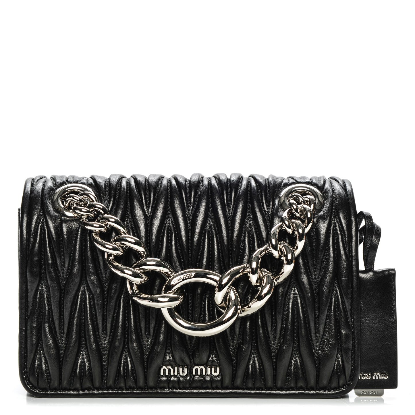 Nappa Matelasse Club Shoulder Bag Nero Black