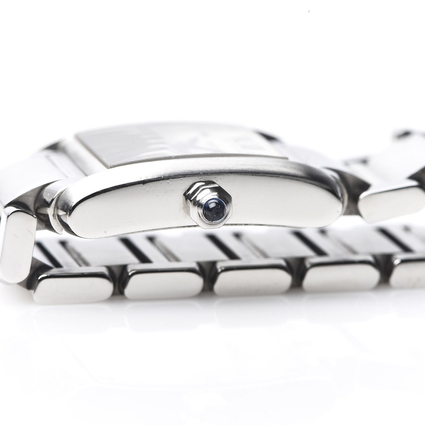 Stainless Steel 20mm Tank Francaise Quartz Watch