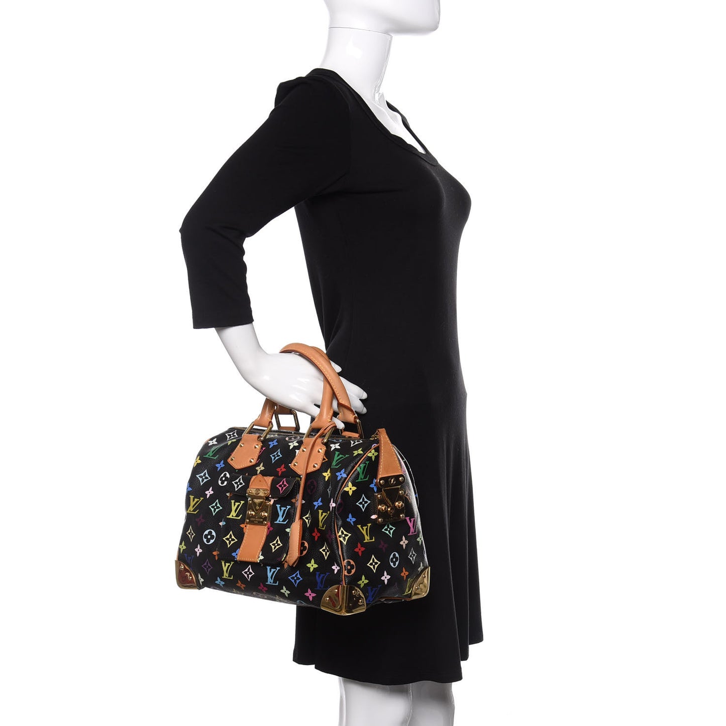 Monogram Multicolor Speedy 30 Black