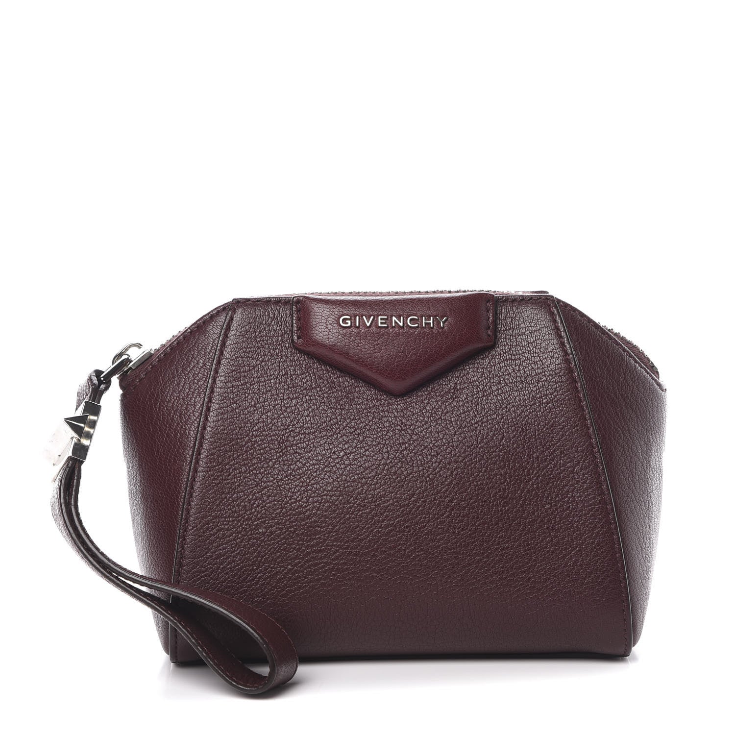 Givenchy Sugar Goatskin Small Antigona Beauty Wristlet Oxblood 1 of 8
