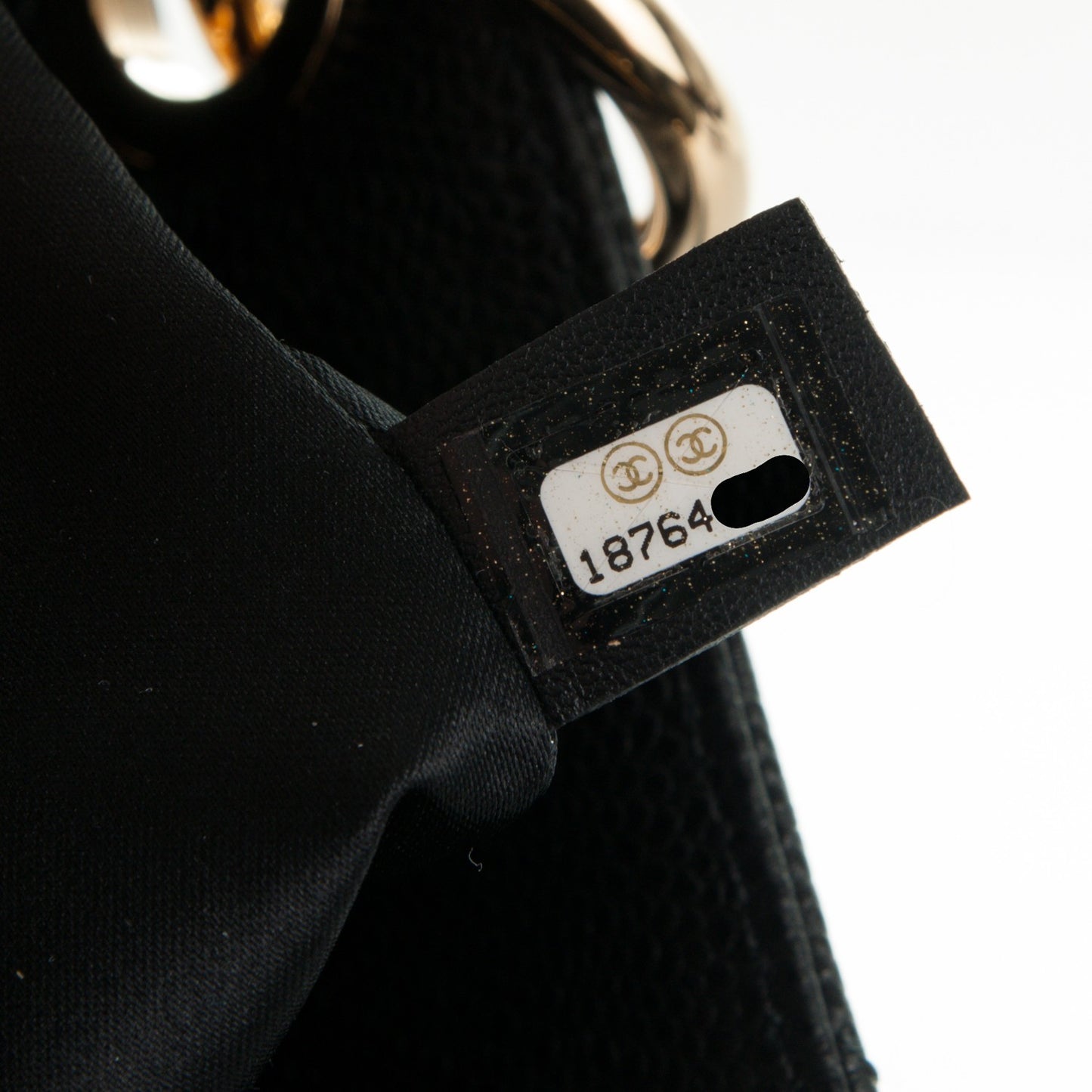 Caviar Quilted Grand Shopping Tote GST Black