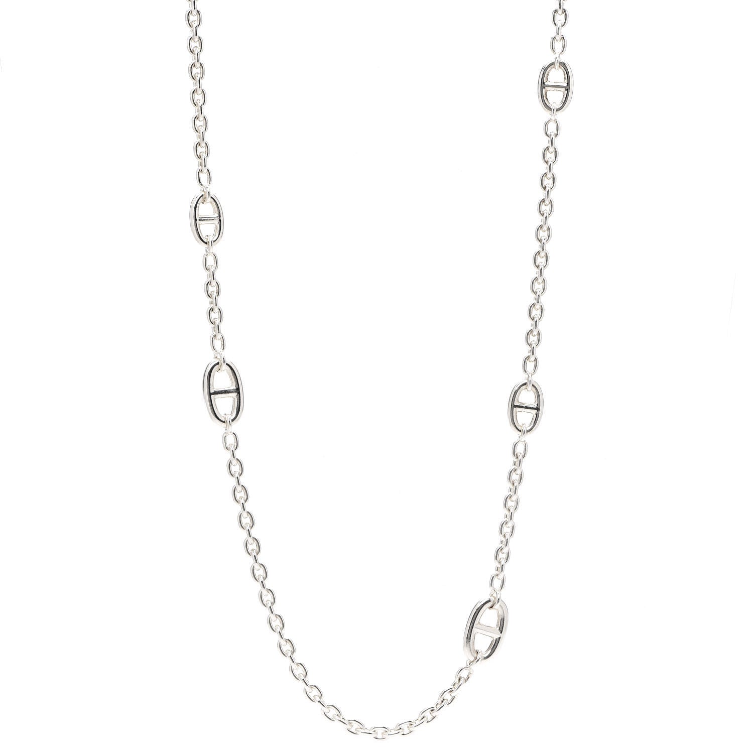 Hermes Sterling Silver Farandole Necklace 120 1 of 6