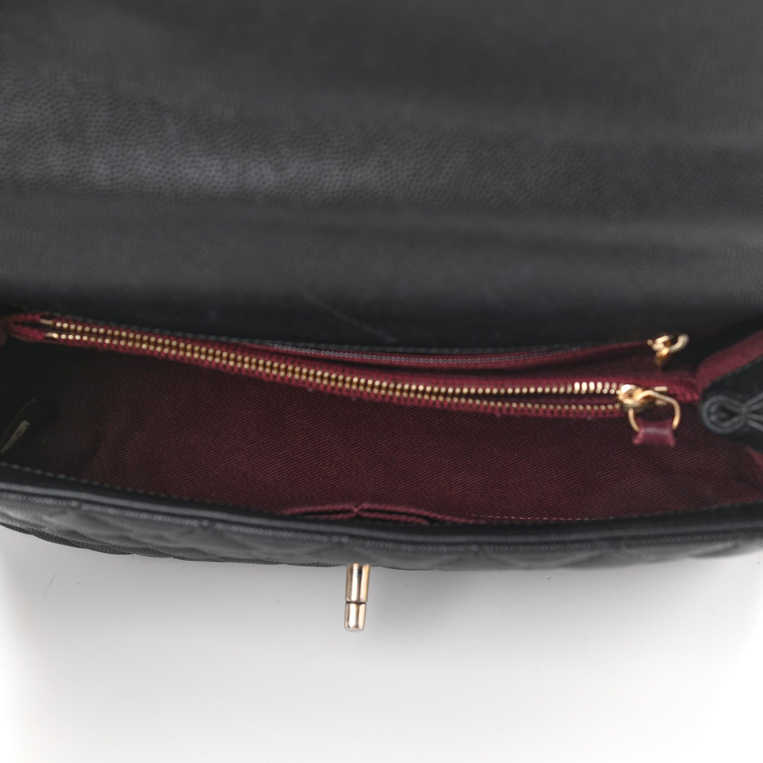Chanel Caviar Quilted Small Coco Handle Flap Black 5 of 10
