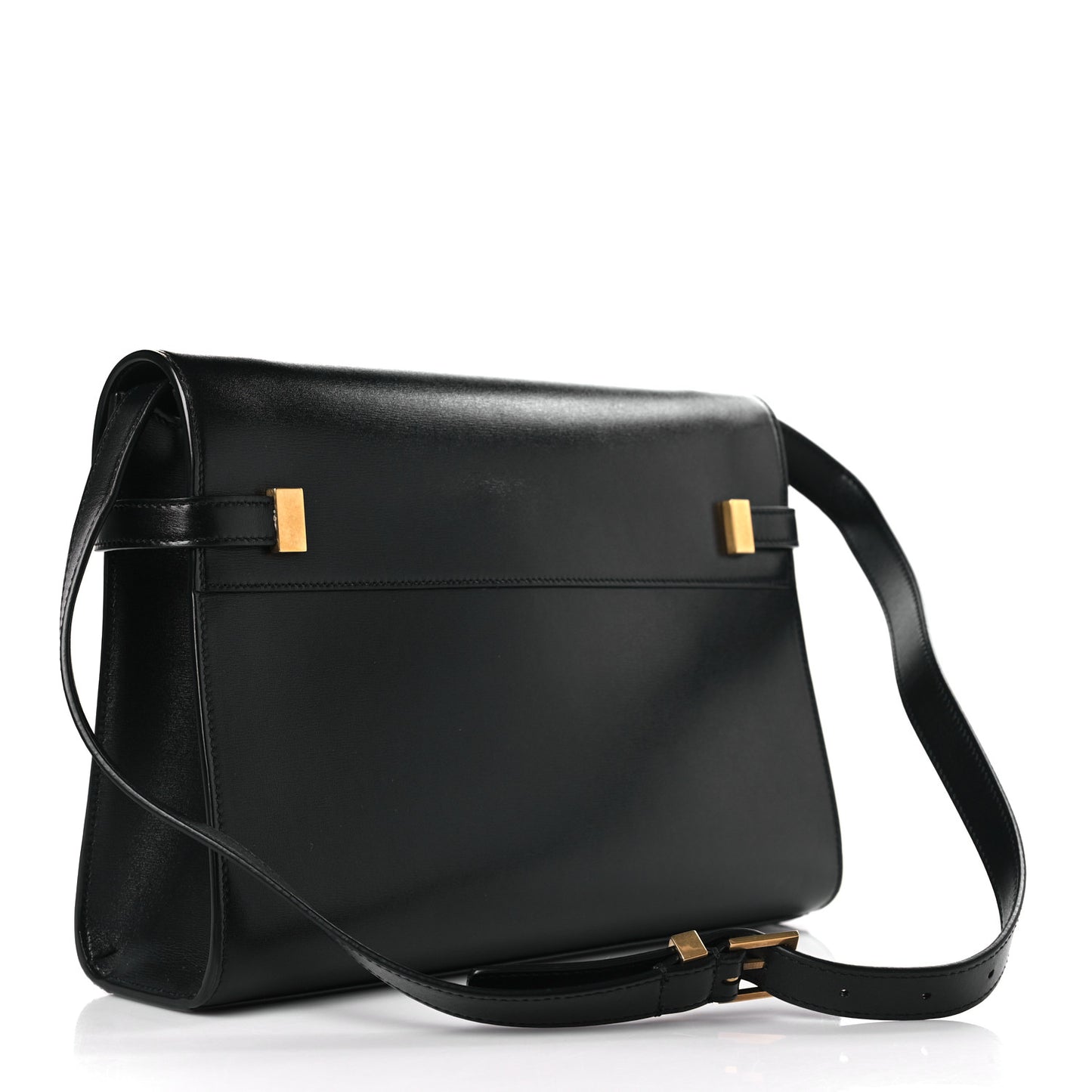 Calf hair Calfskin Manhattan Baguette Black