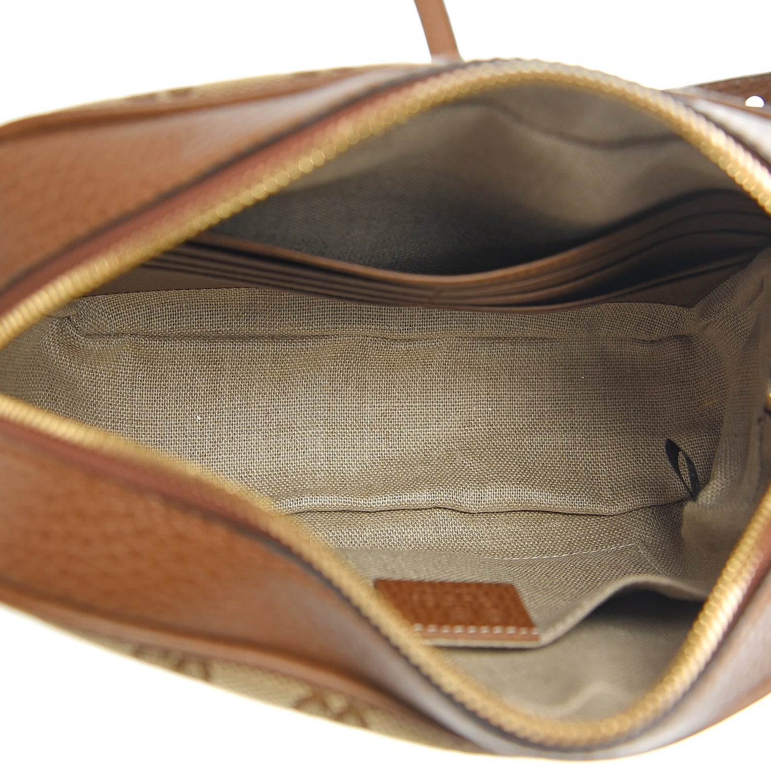 Gucci Monogram Mini Bree Messenger Bag Beige Tabacco 4 of 9
