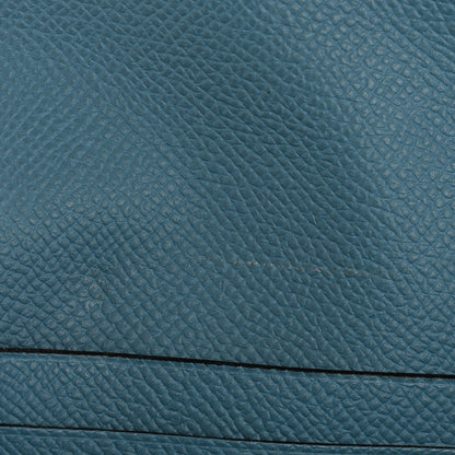 Hermes Epsom Kelly Longue Wallet Blue Jean 9 of 12