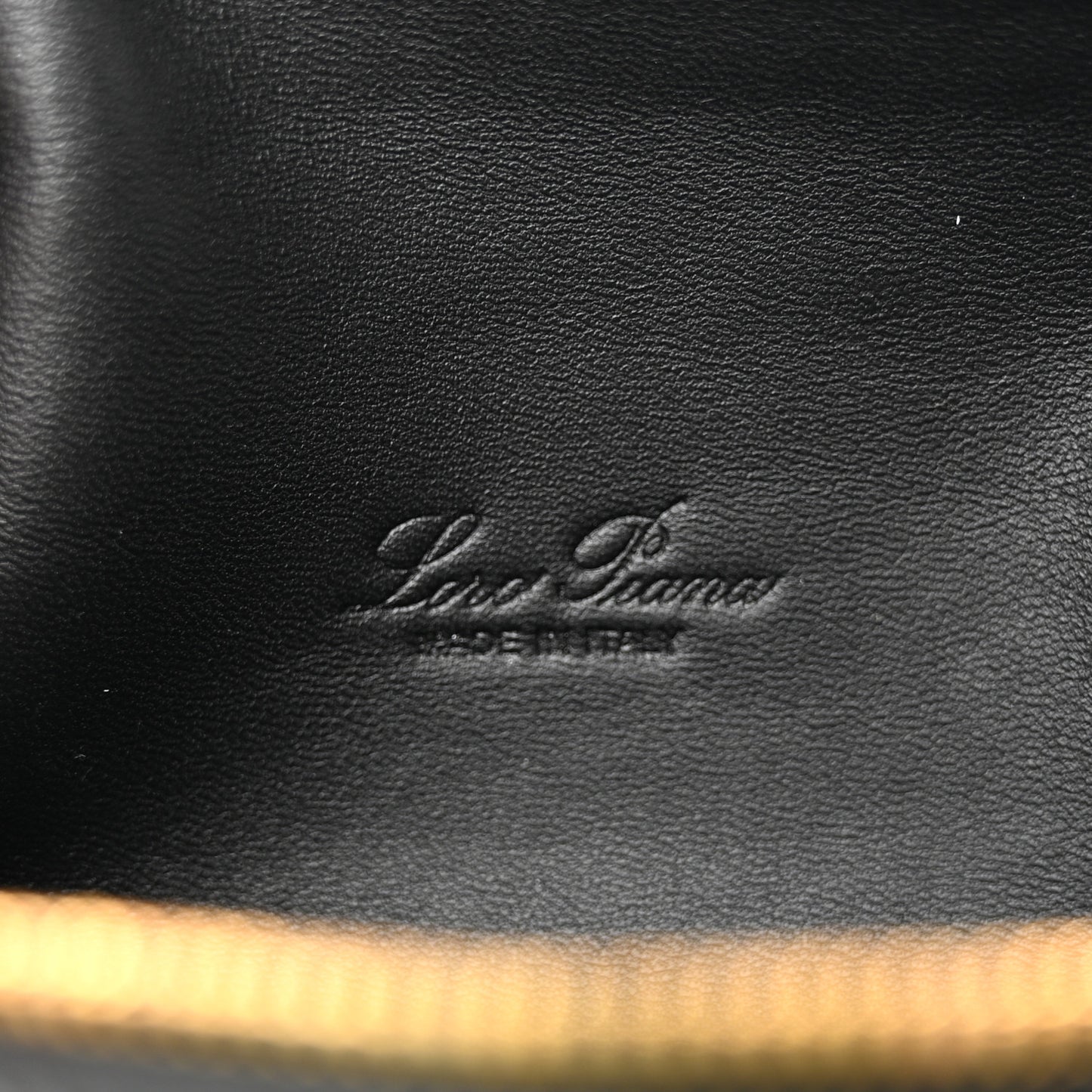 Grained Calfskin L19 Extra Pocket Pouch Black