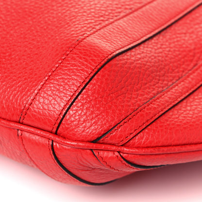 Gucci Pebbled Calfskin Medium Abbey Convertible Tote Red 11 of 14