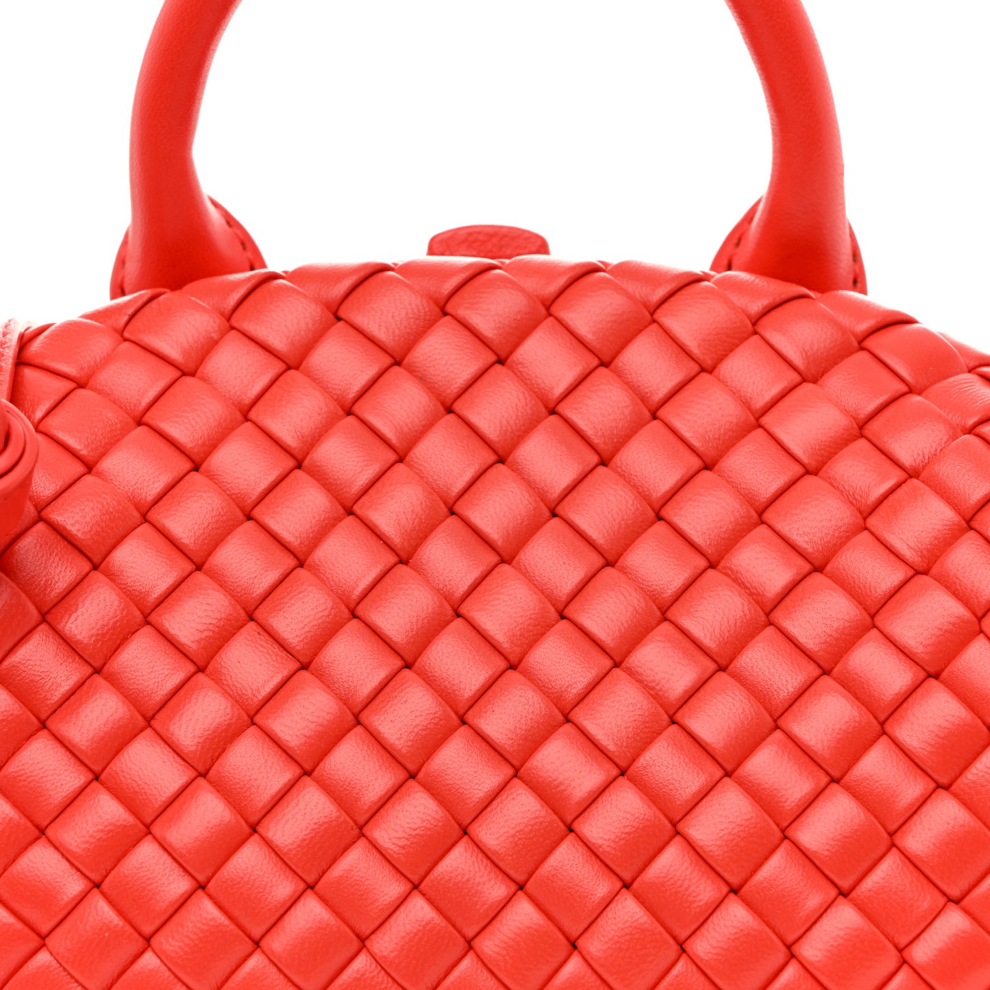 Nappa Intreccio Mini Padded Handle Bag Sunburst