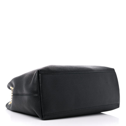 Gucci Pebbled Calfskin Medium Soho Chain Shoulder Bag Black 4 of 11