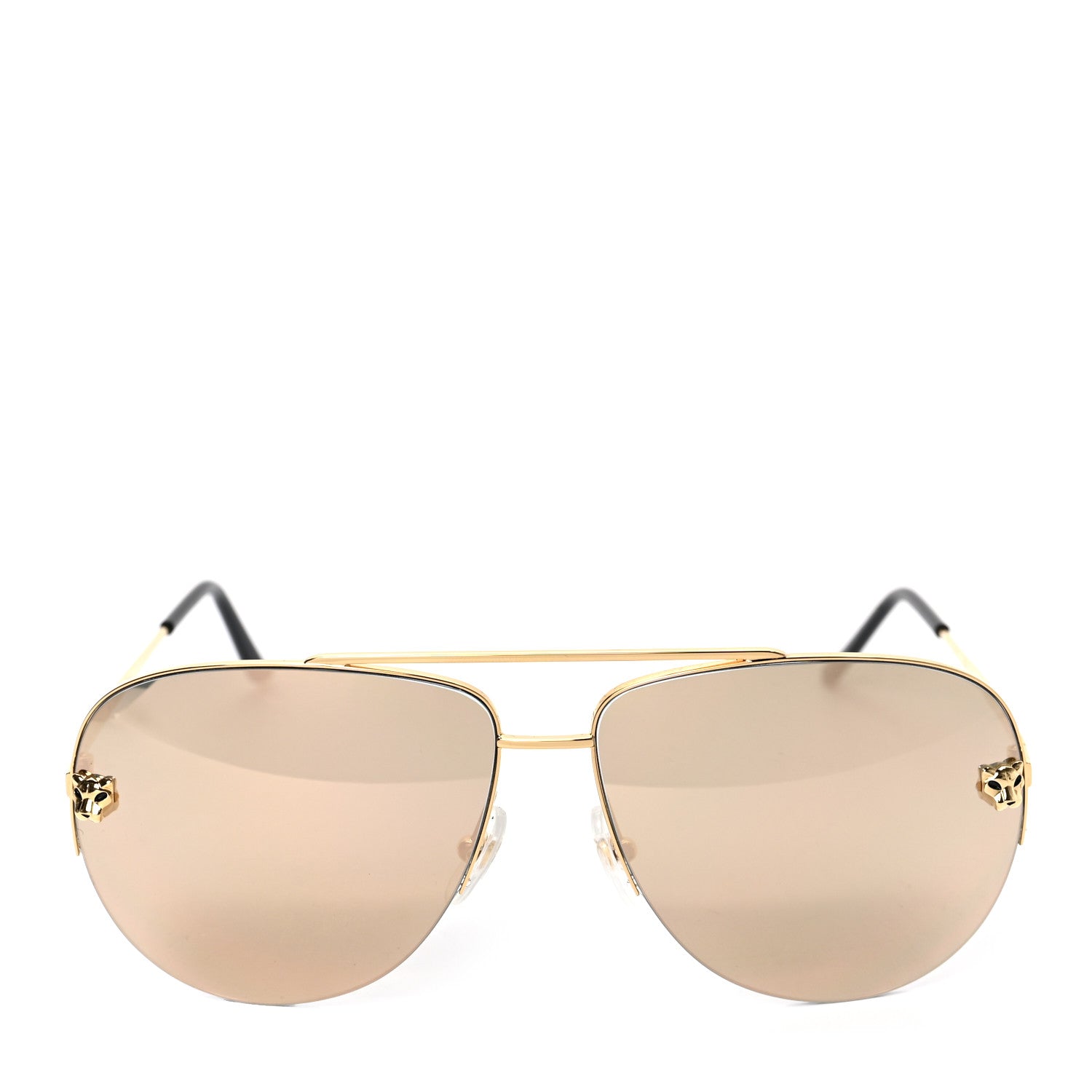 Cartier Panthere De Cartier Aviator Sunglasses Gold 2 of 6